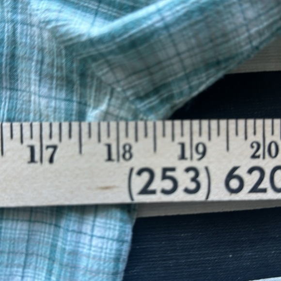 Pendleton top size XS shades of green sage button up women’s fitted - Picture 9 of 11